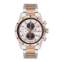 Relógio Analógico Masculino Daniel Klein DK.1.12741-2 Exclusive Gents / Pulseria de Aço Inoxidável - Prata/Rose Gold