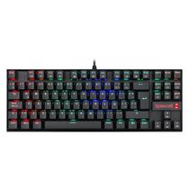 Teclado Gamer Redragon Kumara RGB Switch Blue com Fio - Preto K552RGB-1-SP