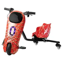 Triciclo Elétrico Keen Robot - 8.5" - Bluetooth - LED - Recarregável - Spiderman Vermelho