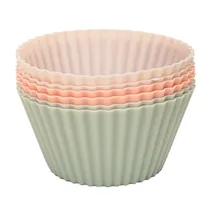 Forma Silicone Cupcakes - Branca 6 PZS