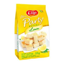 Biscoito Wafer Gastone Lago Party Limão 125G