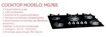 Fogao Cooktop Mitsuo 5 Bocas MB765 76X76CM Bivolt