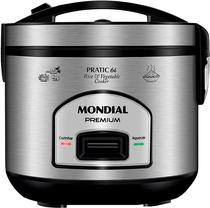 Panela Eletrica de Arroz Mondial Pratic 6I PE-43-6X Preto/Inox - 220V/60HZ