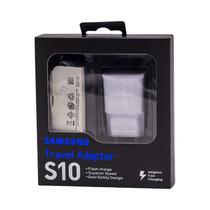 Carregador / Adaptador de Parede Samsung S10 + Cabo USB-A para USB-C - Branco