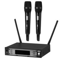 Microfone BLG UF-08 - Sem Fio - 2 Microfones - Uhf - Preto