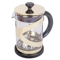 Cafeteira de Prensa Francesa Em Vidro e Aço Inoxidável 800ML