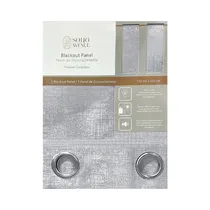 Cortina Opaca Soho Texture Collection Pbltexigr 132 X 228 CM Gris Hielo
