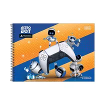 Cuaderno de Dibujo Tilibra Playstation Astro Bot 357900 80 Hojas Surtido 1 Pieza
