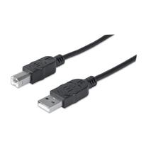 Cable USB 1.8MTS Manhattan 333368 Negro