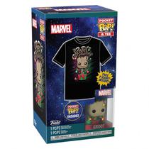 Funko Pop Pocket + Tee Marvel Guardians Of Galaxy Groot *MD* 72954