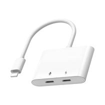 Adaptador Wiwu LT01 Plus 2 En 1 Blanco