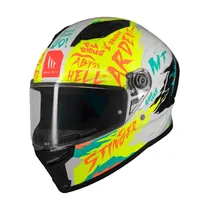 Capacete MT Helmets Stinger 2 Ardent A3 - Fechado - Tamanho L - Gloss
