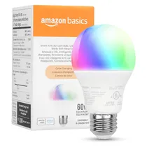 Lampada LED Amazon Basics A19 Light Bulb / RGB / Wifi / Compativel com Alexa / 120V ~ 60HZ