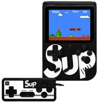 Console Mini Game Retro Sup 400 In 1 com Jogos + Controle Remoto - Preto