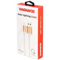 Cabo Magnavox MAC5329 Lightning A USB Macho 1M - Branco / Dourado