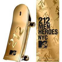 Perfume Carolina Herrera 212 Heroes MTV Edt Masculino - 90ML