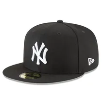 Bone New Era MLB 59FIFTY Nova York Yankee Preto 7 3-8