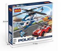 Bloque Cogo Helicoptero Policia Y Camion Bombero 229PCS