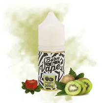 Essência para Vaper Born To Vape Nic Salt Strawberry Kiwi com 20MG Nicotina - 30ML