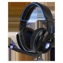 Headset Gamer Sades Hammer SA923 LED USB - Preto