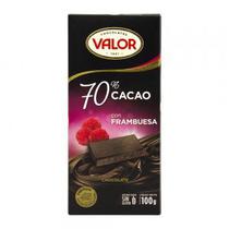 Barra de Chocolate Valor 70% Cacao Framboesa 100G