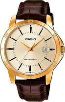 Relogio Casio Analogico MTP-V004GL-9AUDF - Marrom/Dourado