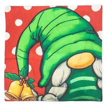 Capa de Travesseiro Natalina 43X43CM com Design de Gnolo Verde