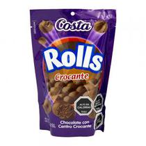 Chocolate Costa Rolls Recheio Crocante Pacote 150G