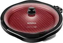 Chapa Elétrica Grill Mondial Ceramic G-03-RC 220V