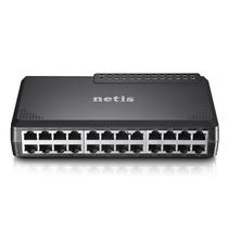 Hub Adaptador Switch Netis ST3124P / 24 Portas 10/100MBPS Fast Ethernet - Preto