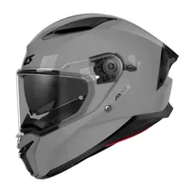Capacete Axxis Panther SV Solid A12 - Fechado - Tamanho L - com Óculos Internos - Gloss Gray