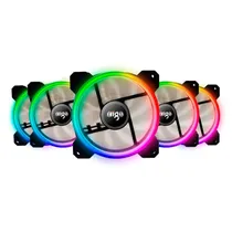 Cooler Fan para Gabinete Aigo Darkflash DR12 RGB 5 Em 1 - Preto