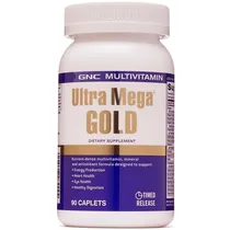 GNC Ultra Mega Gold Multivitamínico 90 Cápsulas
