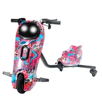 Moto Triciclo Eletrico Interbras Swift N10 / 6.5" / com Bluetooth / LED / 350W - Rosa/ Azul