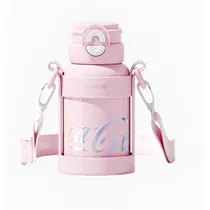 Garrafa Térmica Nonoo Coca-Cola NS580D1 com Porta-Termo - Rosa 580ML
