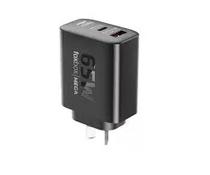 Foxbox Cargador Celular Mega PD65W Corriente Adaptable Negro s/C