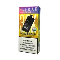 Pod Descartavel Elfbar Te 30K Black Gold 30000 Puff - Green Apple Lemon Ice