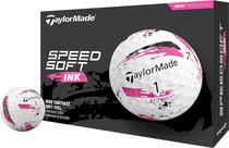 Bola de Golfe Taylormade Speed Soft Ink - Rosa (12 Unidades)