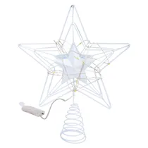 Estrela Árvore Natal Branca 20X26CM