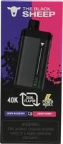 Vape Descartável The Black Sheep 40K Grape Blueberry/Cherry Berry - 40000PUFFS