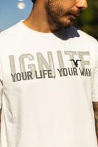 Ignite Remera Regular Your Life Masculino 61008 Blanco (T)P Algodon Blanco