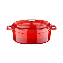 Cacerola de Hierro Fundido Lava LVOTC29EDTK2R 4.67L 29 CM Rojo
