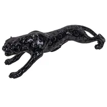 Estátua Decorativa de Pantera 60 CM Preto