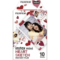 Papel Térmico Fujifilm Instax Mini Heart Sketch - (10 Folhas de Filme)