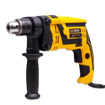 Ferra Furadeira Eletrica Neva Impact Drill ID-600S / 2800 RPM / 600W / 13MM / Bivolt - Preto/ Amarelo