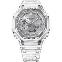 Relógio Casio G-Shock GA-2100BM-7A8DR Analógico/Digital Masculino - White Transparent/Silver