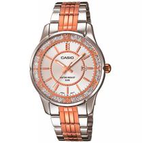 Relogio Feminino Casio LTP-1358RG-7AVDF Rosa/Prata