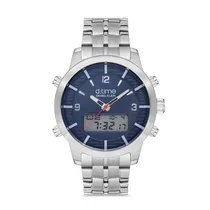 Relógio Digital Masculino Daniel Klein D:Time DK.1.12641-3 - Azul/Prata