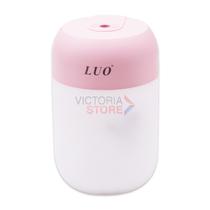 Mini Umidificador de Ar Luo LU-5511 H2O / 260ML / 2W - Rosa