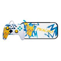 Controle Powera Enhanced Wired Pikachu High Voltage para Nintendo Switch + Case - PWA-A-03101